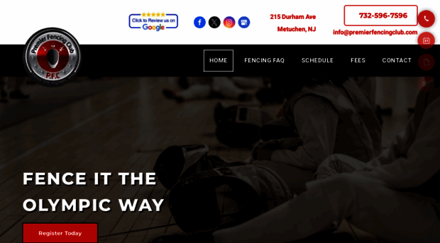 premierfencingclub.com