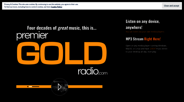 premiergoldradio.com
