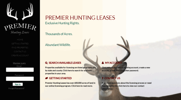 premierhuntingleases.com