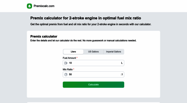 premixcalc.com