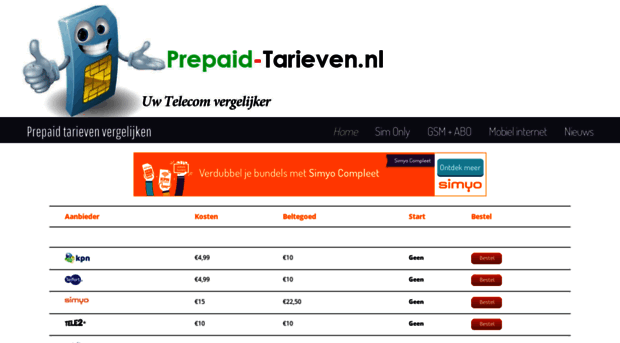 prepaid-tarieven.nl