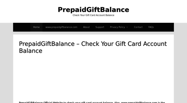 prepaidgiftbalance.net