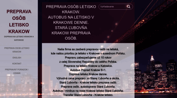 prepravaletisko-krakowakatowice.webnode.sk