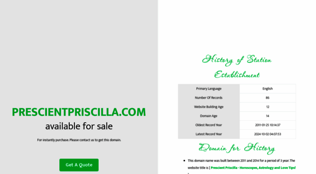 prescientpriscilla.com