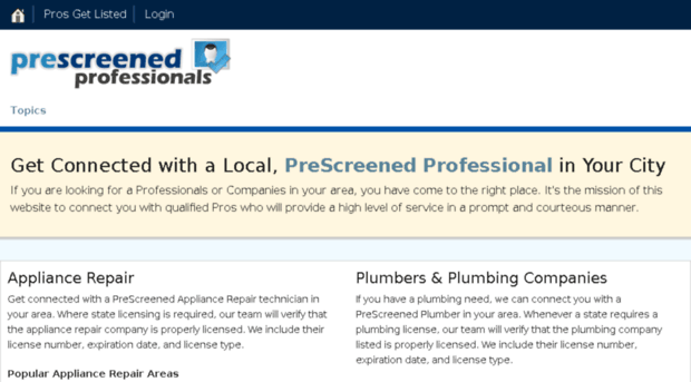 prescreenedprofessionals.com