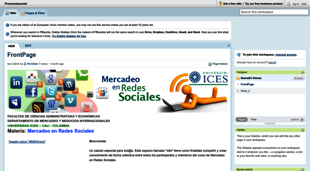 presenciasocial.pbworks.com