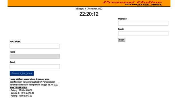 presensi.unja.ac.id
