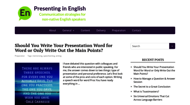 presentinginenglish.com