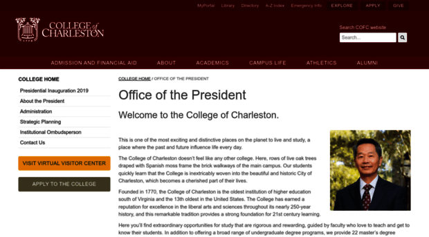 president.cofc.edu