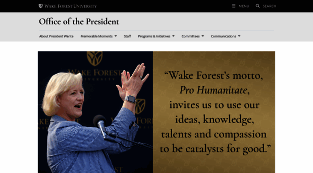 president.wfu.edu