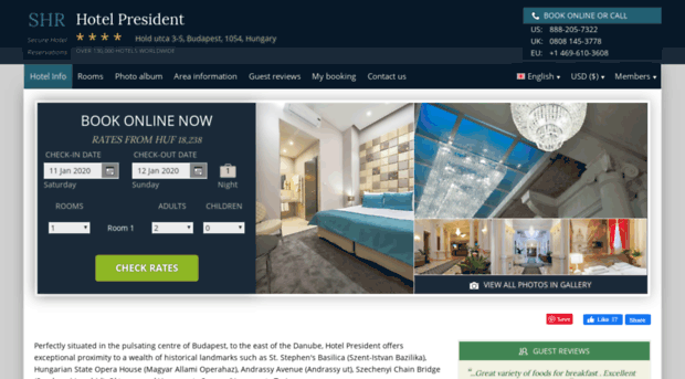 presidenthotel-budapest.com