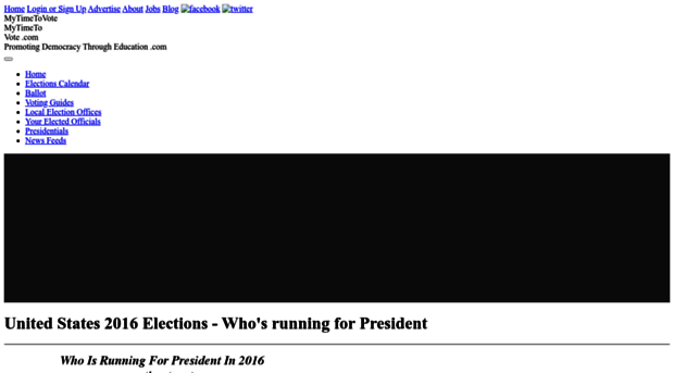 presidentials.mytimetovote.com