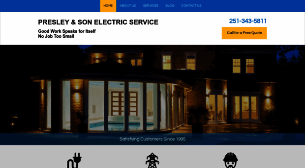 presleyandsonelectric.com