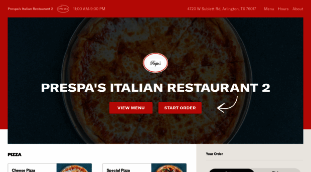 prespasitalianrestaurant.com