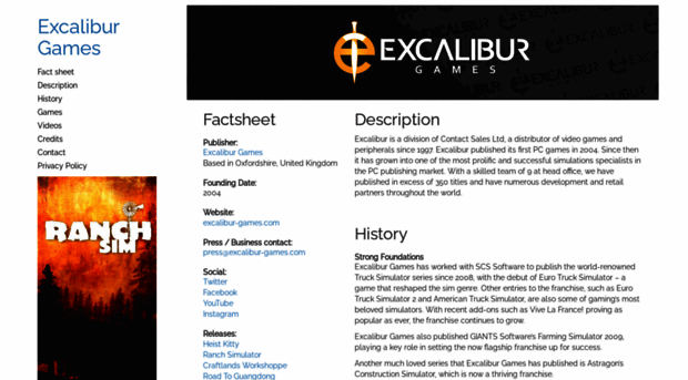 press.excalibur-games.com