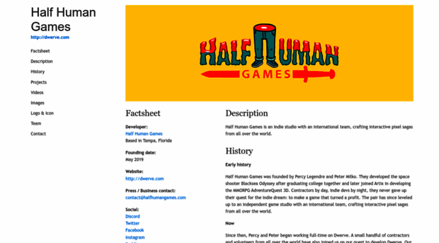 press.halfhumangames.com