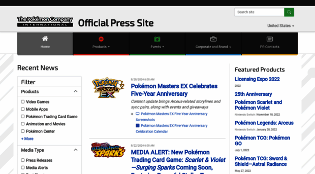 press.pokemon.com