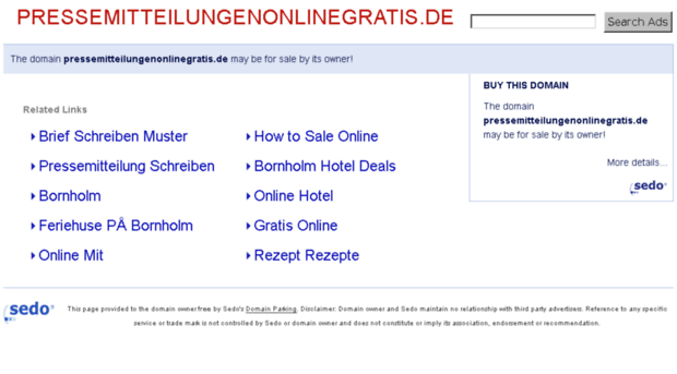 pressemitteilungenonlinegratis.de