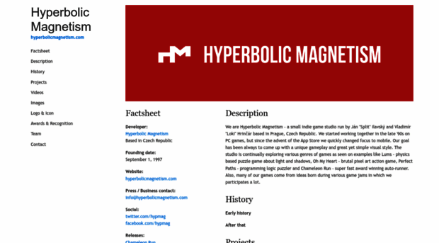 presskit.hyperbolicmagnetism.com