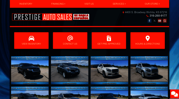 prestigeautoks.com