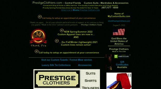 prestigeclothiers.com