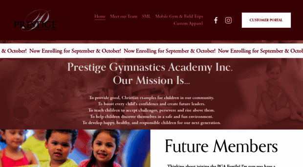 prestigegymnasticsacademy.com