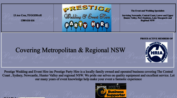 prestigepartyhire.com.au