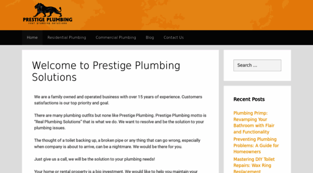 prestigeplumbingsolutions.com