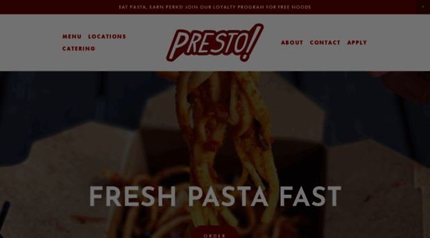 prestofastitalian.com