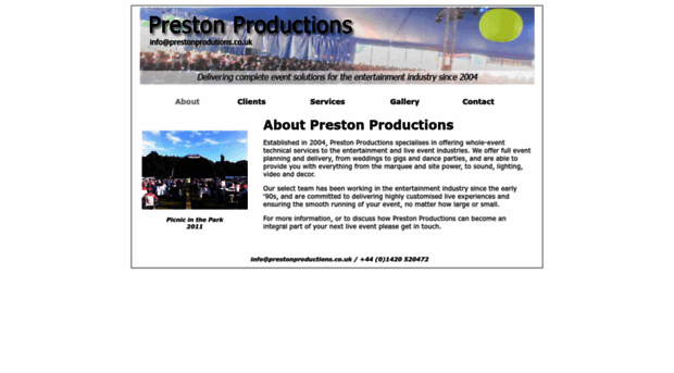 prestonproductions.co.uk