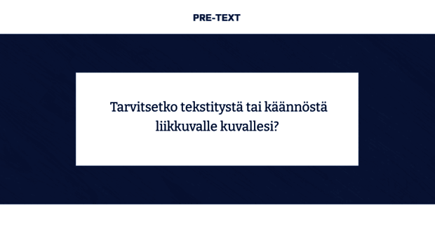 pretext.fi