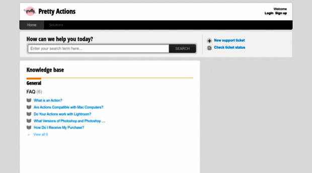 prettyactions.freshdesk.com