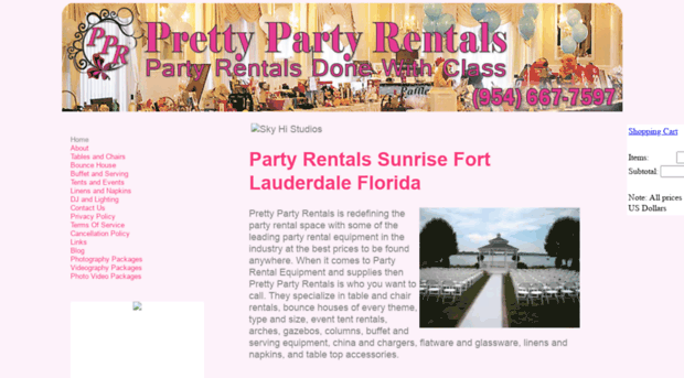 prettypartyrentals.com