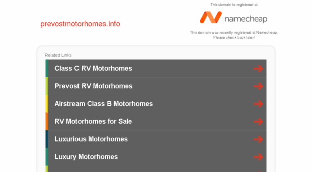 prevostmotorhomes.info