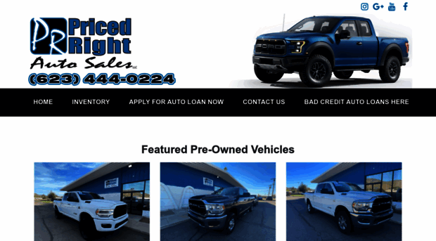 pricedrightautosales.com