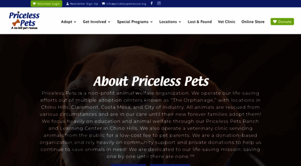 pricelesspetrescue.org