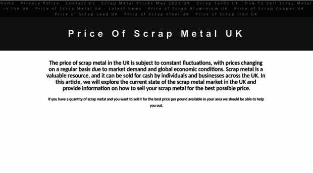 priceofscrapmetaluk.co.uk