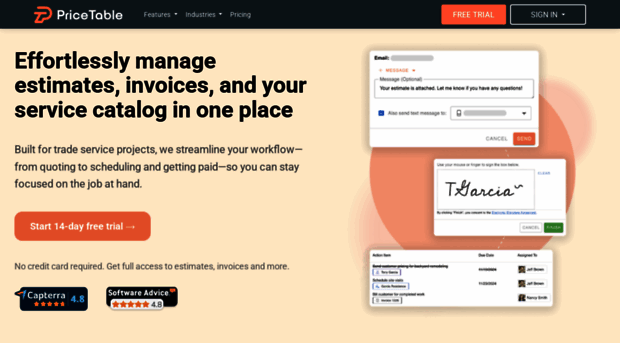 pricetable.io