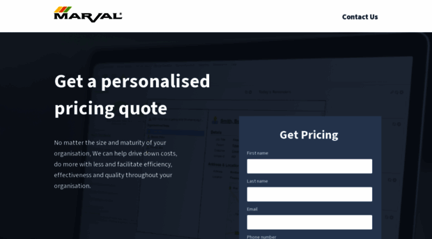 pricing.marval.co.uk