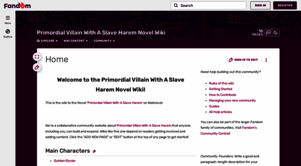 primordial-villain-with-a-slave-harem-novel.fandom.com