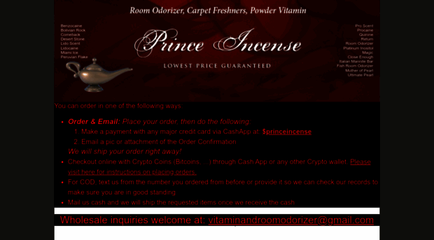 princeincense.com