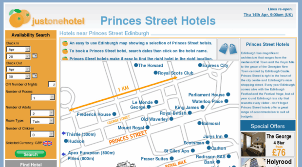 princesstreethotels.com