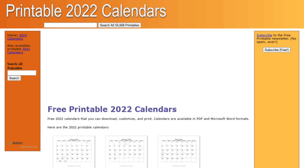 printable2022calendars.com