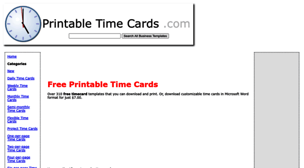 printabletimecards.com