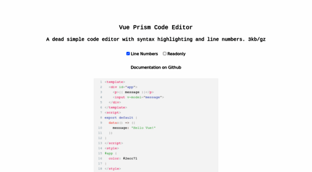 prism-editor.netlify.app - example - Prism Editor Netlify