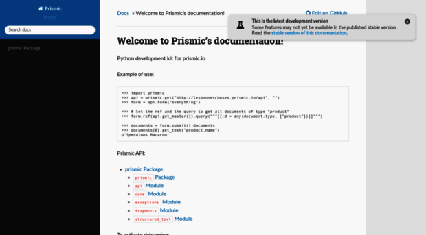 prismic.readthedocs.io