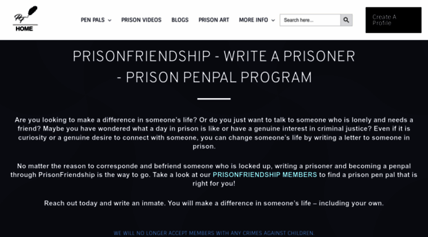prisonfriendship.com