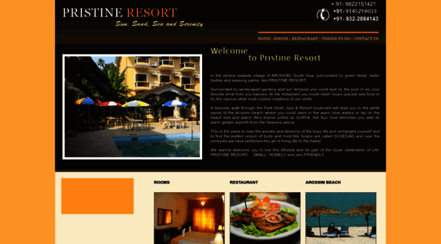 pristineresortgoa.com