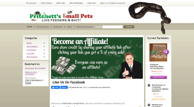 pritchettssmallpets.com