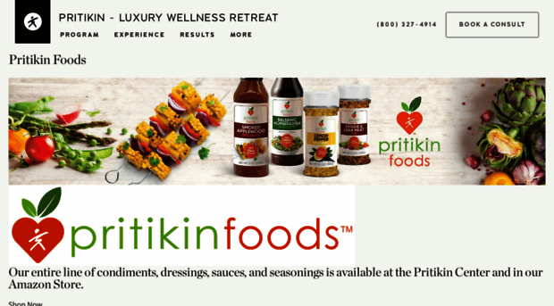 pritikinfoods.com